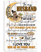Load image into Gallery viewer, Owl On Waning Moon My Number One Fan Gift For Husband Vertical Poster
