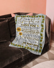 Load image into Gallery viewer, Mom Gift For Daughter Never Forget That I Love You Fleece Blanket
