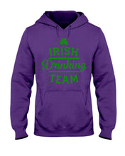 Load image into Gallery viewer, Irsih Drinking Team Green Shamrock St Patrick's Day Hoodie
