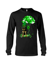 Load image into Gallery viewer, Black And Tan King Charles Spaniel St. Patrick's Day Color Changing Mug Unisex Long Sleeve
