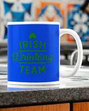 Load image into Gallery viewer, Irsih Drinking Team Green Shamrock St Patrick's Day Mug
