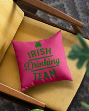 Load image into Gallery viewer, Irsih Drinking Team Green Shamrock St Patrick's Day Pillow Cover
