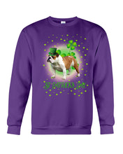 Load image into Gallery viewer, Bulldog Leprechaun Clover St Patrick's Day Gift For Dog Lovers Sweatshirt
