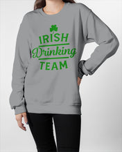 Load image into Gallery viewer, Irsih Drinking Team Green Shamrock St Patrick's Day Sweatshirt
