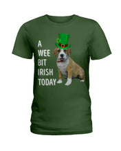 Load image into Gallery viewer, Beabull Irish Today Green St. Patrick's Day Printed Mug Ladies Tee
