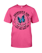 Load image into Gallery viewer, Blue Butterfly Gift For Angel Grandma Your Wings Were Ready Guys Tee
