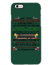 Load image into Gallery viewer, Perfect Gift For Husband Christmas Punch You In The Threat Phone case
