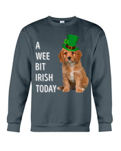 Load image into Gallery viewer, Cavapoo Irish Today Green St. Patrick's Day Printed Mug Sweatshirt
