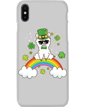 Load image into Gallery viewer, Llama Sitting On Rainbow Clovers St Patrick's Day Gift Phone case
