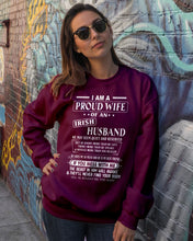Load image into Gallery viewer, I Am A Proud Wife Of An Irish Husband Gift For Family Sweatshirt
