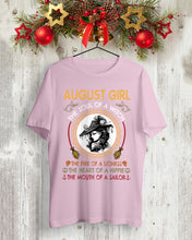 Load image into Gallery viewer, Birthday Gift For August Girl The Soul Of A Witch Guys Tee
