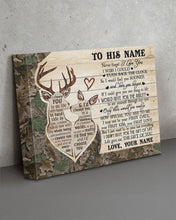 Load image into Gallery viewer, Custom Name Gift For Husband Camo Deer The Gift Of You Matte Canvas
