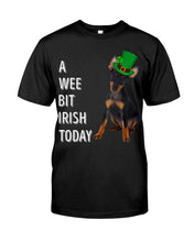 Load image into Gallery viewer, Manchester Terrier Irish Today St. Patrick's Day Printed Mug Guys Tee
