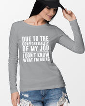 Load image into Gallery viewer, I Don't Know What I'm Doing Black And White Printed Mug Unisex Long Sleeve
