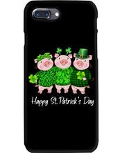 Load image into Gallery viewer, Pig Wear Plaid Shirt And Top Hat St Patrick's Day Gift Phone case
