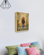 Load image into Gallery viewer, Gift For Women Sunflower Some Girls Are Just Born With The Flower Matte Canvas
