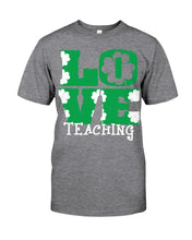 Load image into Gallery viewer, Teaching Love Clover St Patrick's Day Gift Guys Tee

