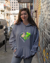 Load image into Gallery viewer, Rabbit Not Lucky Simply Blessed Heart Clover St Patrick's Day Gift Hoodie
