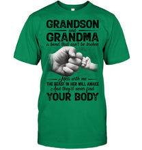 Load image into Gallery viewer, Can't Be Broken Grandma And Grandson Guys Tee
