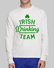 Load image into Gallery viewer, Irsih Drinking Team Green Shamrock St Patrick's Day Unisex Long Sleeve
