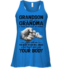 Load image into Gallery viewer, Can't Be Broken Grandma And Grandson Ladies Flowy Tank

