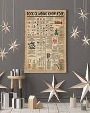 Load image into Gallery viewer, Something You Should Know About Rock Climbing Knowledge Vertical Poster
