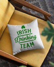 Load image into Gallery viewer, Irsih Drinking Team Green Shamrock St Patrick's Day Pillow Cover
