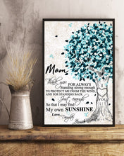 Load image into Gallery viewer, My Own Sunshine Blue Tree Daughter Gift For Mom Vertical Poster
