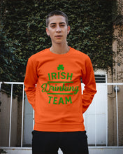 Load image into Gallery viewer, Irsih Drinking Team Green Shamrock St Patrick's Day Sweatshirt

