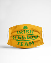 Load image into Gallery viewer, Irsih Drinking Team Green Shamrock St Patrick's Day Cloth Face Mask

