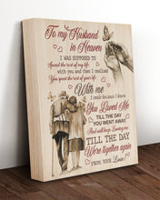 Load image into Gallery viewer, We're Together Forever Gift For Husband In Heaven Matte Canvas
