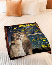 Load image into Gallery viewer, Through Both The Tears And Laughter Gift For Husband Fleece Blanket
