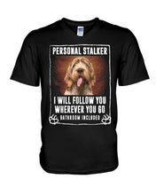 Load image into Gallery viewer, Spinone Italiano Personal Stalker St. Patrick's Day Printed Mug Guys V-Neck
