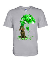 Load image into Gallery viewer, American Water Spaniel Patrick Balloons St. Patrick's Day Color Changing Mug Guys V-Neck
