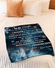 Load image into Gallery viewer, Love You To The Moon Snowflake Gift For Wife Fleece Blanket
