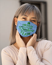 Load image into Gallery viewer, Irsih Drinking Team Green Shamrock St Patrick's Day Cloth Face Mask
