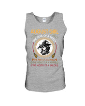 Load image into Gallery viewer, Birthday Gift For August Girl The Soul Of A Witch Unisex Tank Top
