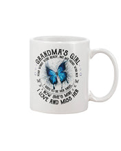 Load image into Gallery viewer, Blue Butterfly Gift For Angel Grandma Your Wings Were Ready Mug
