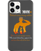 Load image into Gallery viewer, Son Gift For Navy Mom Behind Every Strong Soldier Phone case
