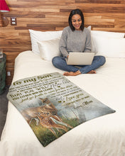 Load image into Gallery viewer, You're Capable Of Achieving Anything Deer Mom Gift For Son Fleece Blanket
