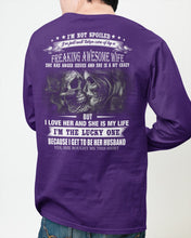 Load image into Gallery viewer, Amazing Gift For Husband She Love Me So Much Skull Unisex Long Sleeve
