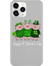 Load image into Gallery viewer, Pig Wear Plaid Shirt And Top Hat St Patrick's Day Gift Phone case
