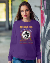 Load image into Gallery viewer, Birthday Gift For August Girl The Soul Of A Witch Sweatshirt
