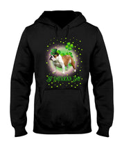 Load image into Gallery viewer, Bulldog Leprechaun Clover St Patrick's Day Gift For Dog Lovers Hoodie
