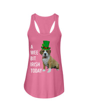 Load image into Gallery viewer, Beabull Irish Today Green St. Patrick's Day Printed Mug Ladies Flowy Tank
