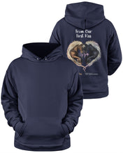 Load image into Gallery viewer, Horses From Our First Kiss Custom Name Gift For Girlfriend Hoodie
