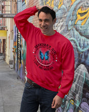 Load image into Gallery viewer, Blue Butterfly Gift For Angel Grandma Your Wings Were Ready Sweatshirt

