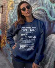 Load image into Gallery viewer, I Am A Proud Wife Of An Irish Husband Gift For Family Sweatshirt
