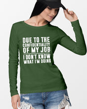 Load image into Gallery viewer, I Don't Know What I'm Doing Black And White Printed Mug Unisex Long Sleeve
