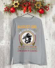 Load image into Gallery viewer, Birthday Gift For August Girl The Soul Of A Witch Unisex Long Sleeve
